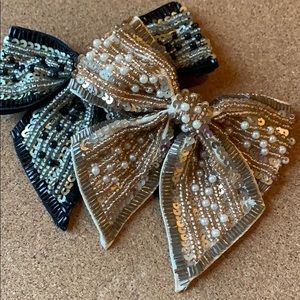 Sequin Bow Brooches